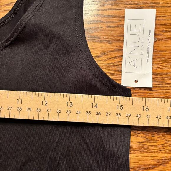 A'nue Miami A Line Tank Stretchy Black Women's Size Petite Small Made in USA NWT - Picture 9 of 12